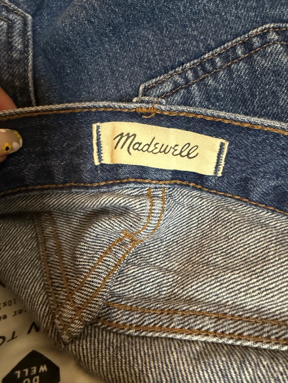 Madewell A-Line Rigid Denim Shorts Size 26 High Rise Raw Hem - Picture 4 of 4